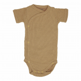 Short sleeve wrap baby bodysuit