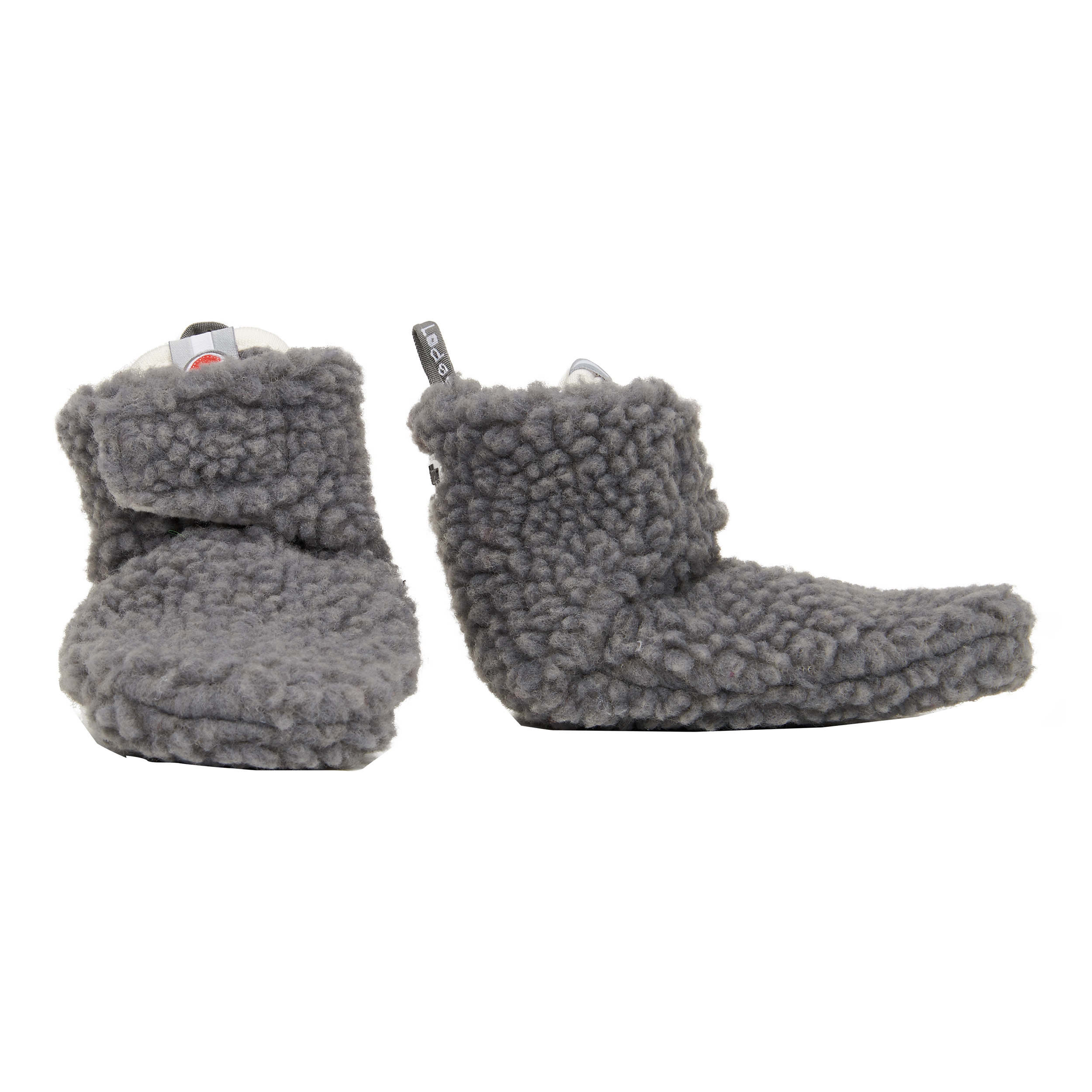 Lodger Teddy baby booties lined with 