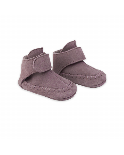 Zachte leren babyschoentjes voor de eerste stapjes